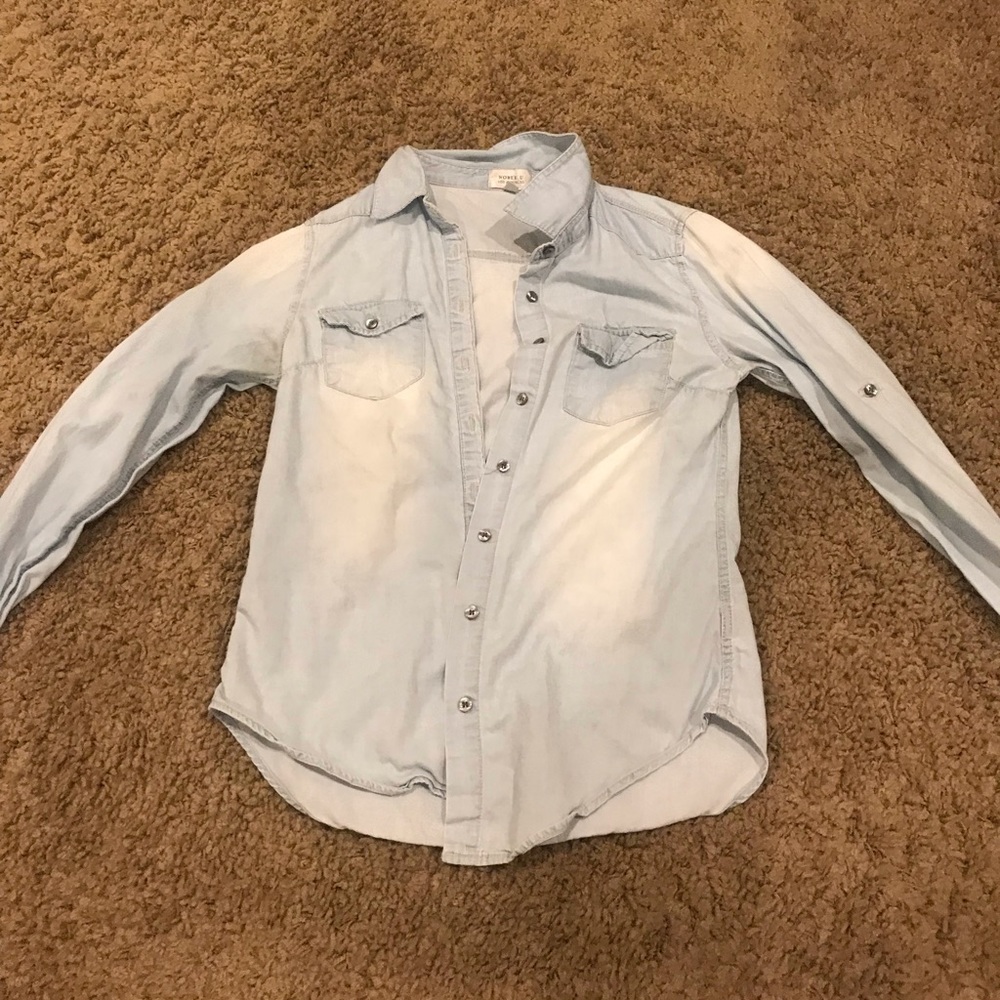 Light wash Jean shirt